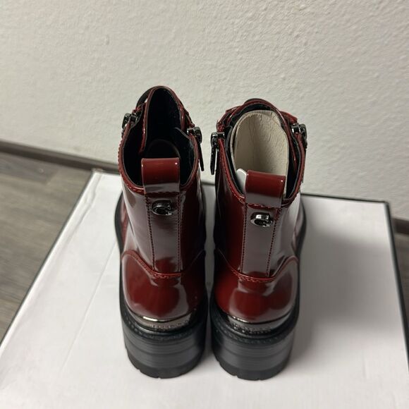 GUESS Fearne Combat Boot in Red - Picture 6 of 6